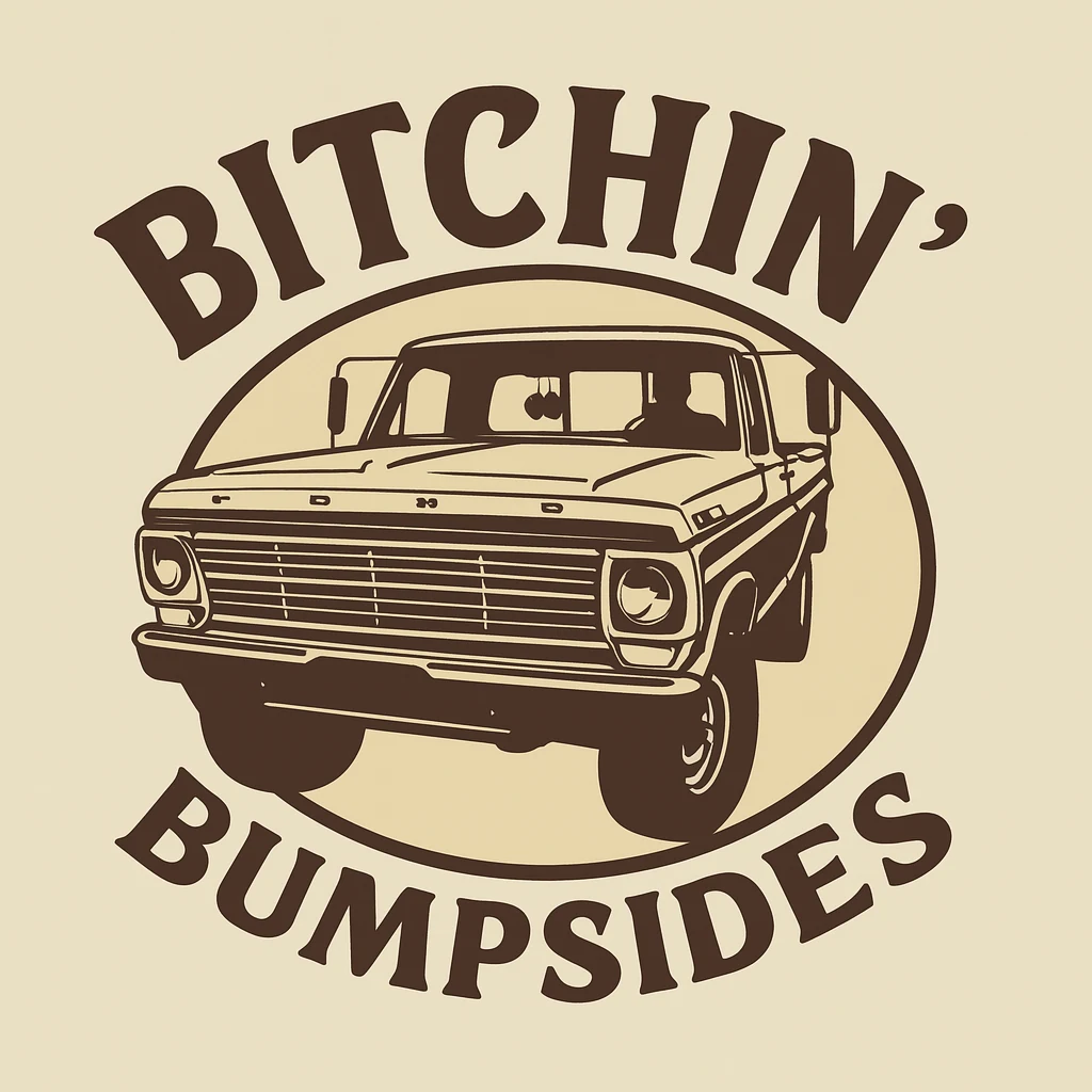 Bitchin' Bumpsides classic Ford truck logo
